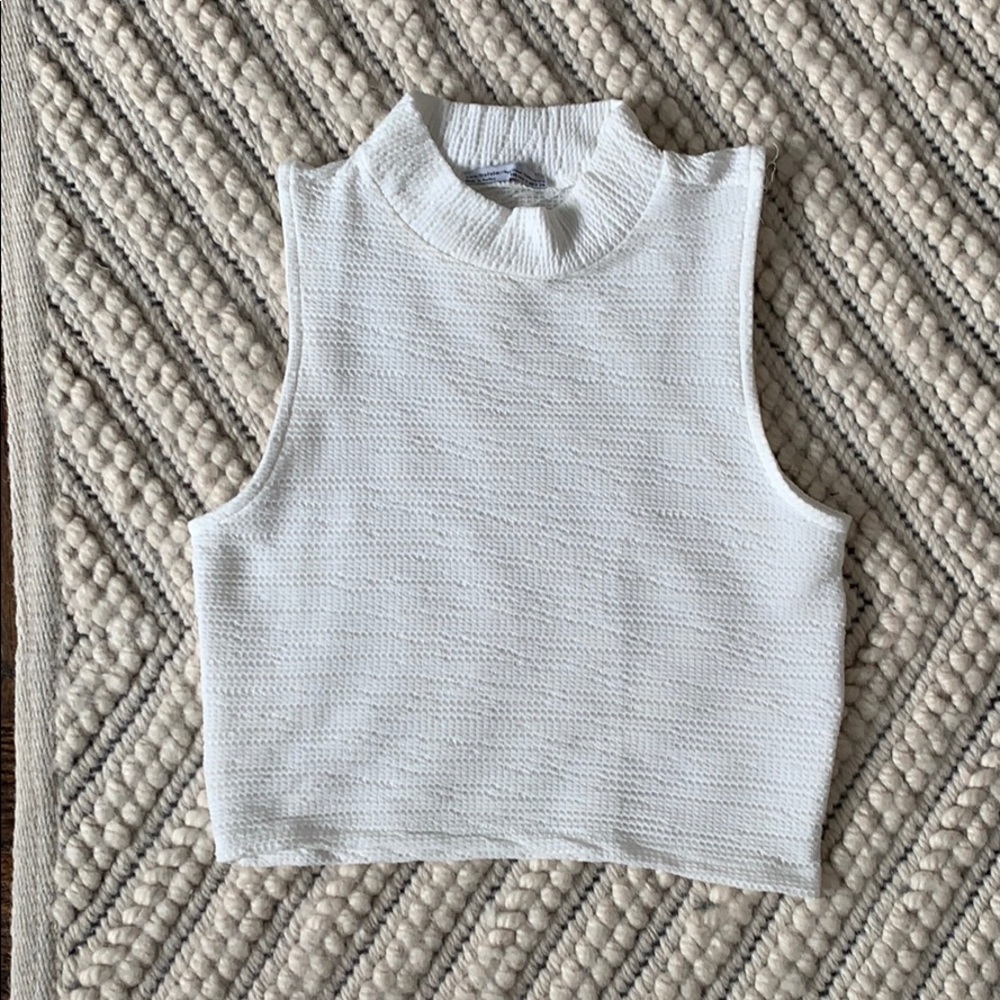Zara cropped mock neck tank